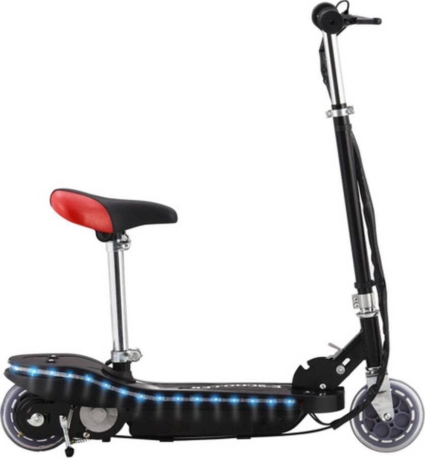 VidaXL Step elektrisch met zitje en LED 120 W zwart