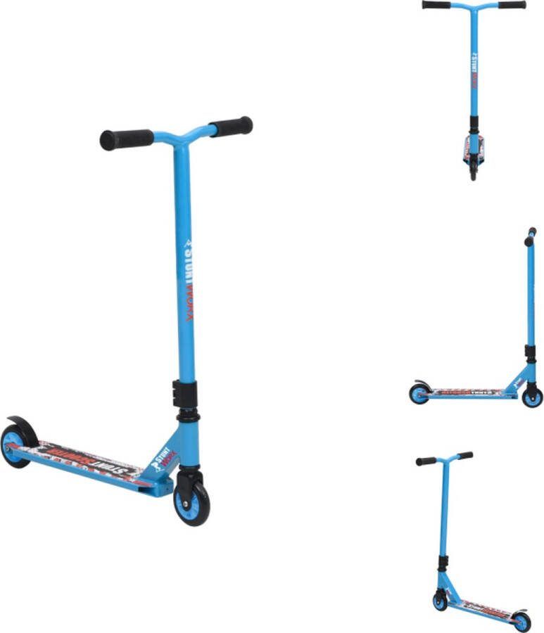 VidaXL Stuntstep Kinderstep Blauw 61x45x79 cm Aluminium frame 100 kg Step