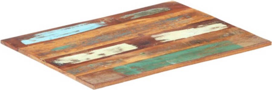 VidaXL Tafelblad rechthoekig 15-16 mm 70x90 cm massief gerecycled hout