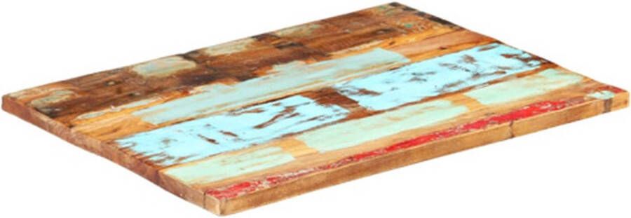VidaXL Tafelblad rechthoekig 25-27 mm 60x90 cm massief gerecycled hout