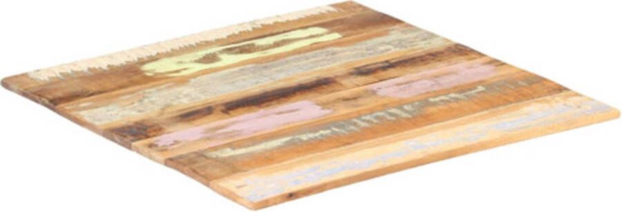 VidaXL Tafelblad vierkant 15-16 mm 70x70 cm massief gerecycled hout VDXL_286048