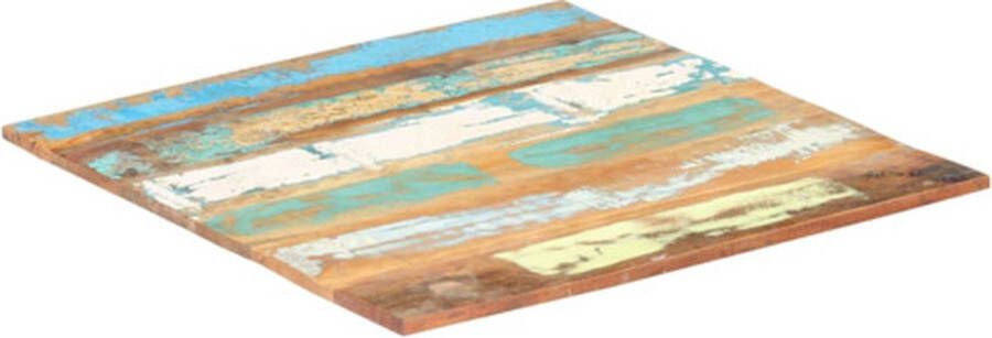 VidaXL Tafelblad vierkant 15-16 mm 80x80 cm massief gerecycled hout