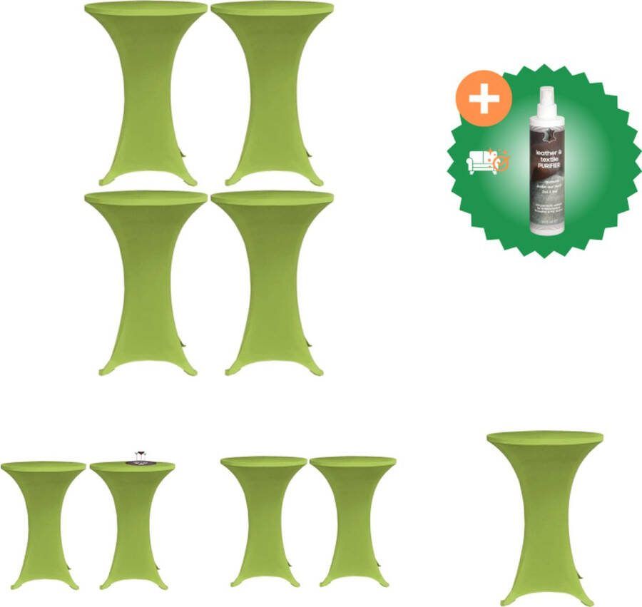 VidaXL Tafelhoes stretch 4 st 60 cm groen Tuinmeubelhoes Inclusief Reiniger