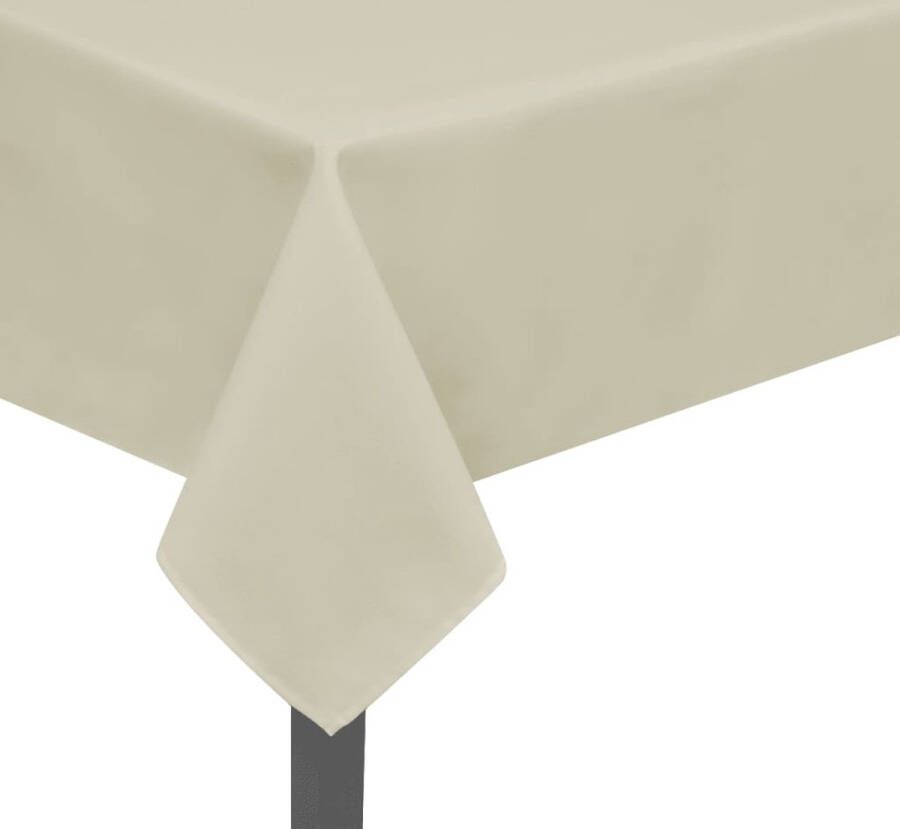 VidaXL -Tafelkleden-5-stuks-créme-170x130-cm