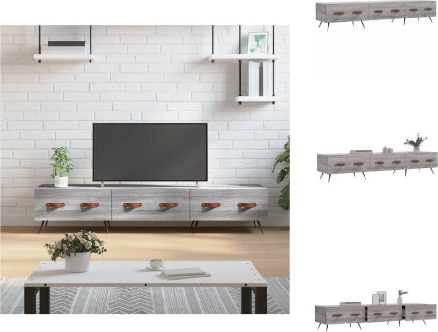 VidaXL Televisiekast Middelpunt TV-meubel 150x36x30cm Stevig hout en ijzer Kast