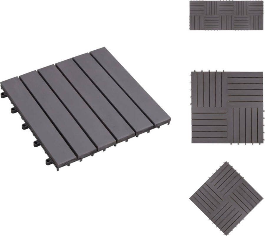VidaXL Terrastegels Greywash 30 x 30 cm Anti-slip Vloer