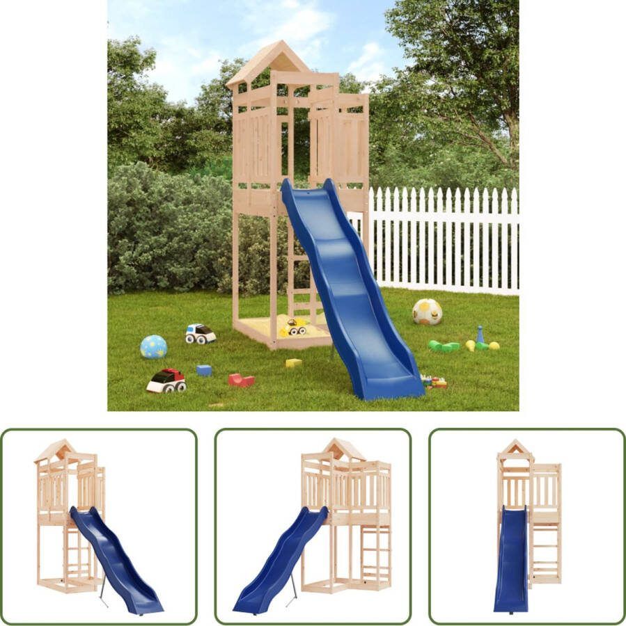 VidaXL The Living Store Houten speelset Speeltoren 107 x 292 x 238 cm Massief grenenhout