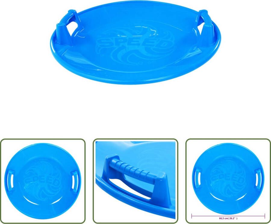 VidaXL The Living Store Slee Classic Blauw 66.5 cm Polypropeen (PP) Weerbestendig Ergonomisch handvat Verzonken zitting