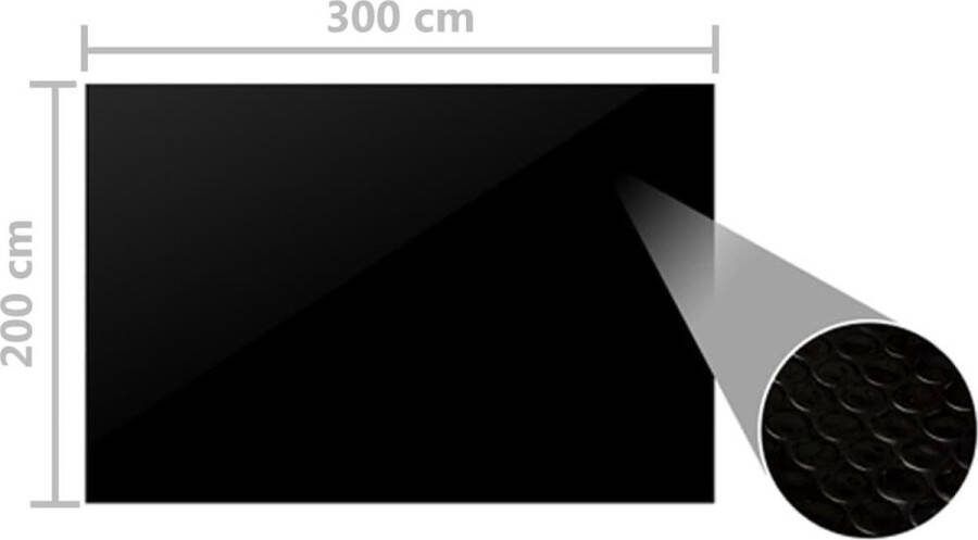 VidaXL The Living Store Solarzwembadhoes PE 300 x 200 cm verhoogt temperatuur zwembadwater