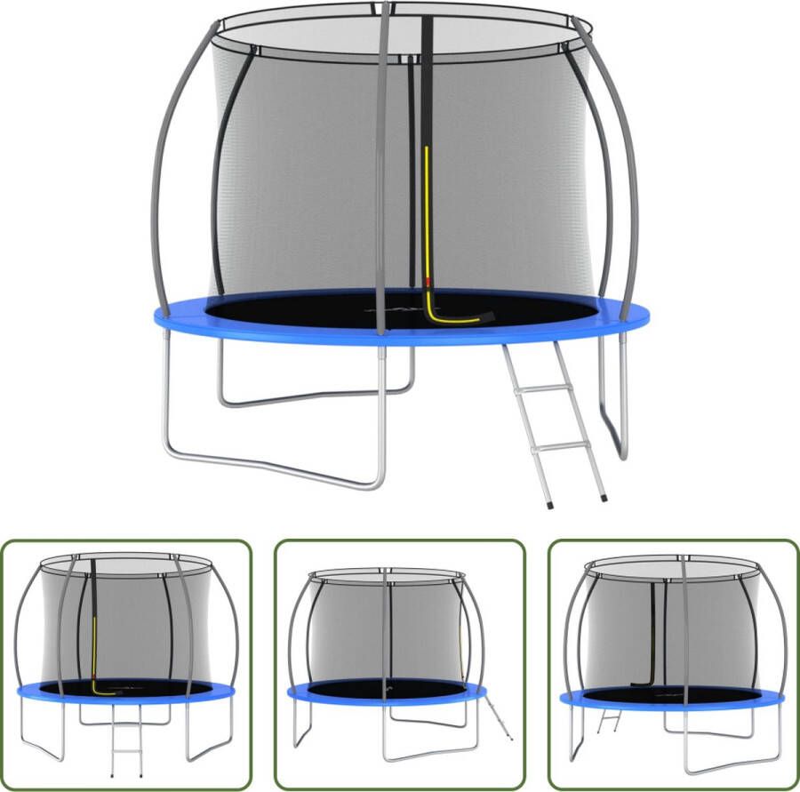 VidaXL The Living Store Trampoline Ronde Trampolineset 305 x 76 cm GS gecertificeerd