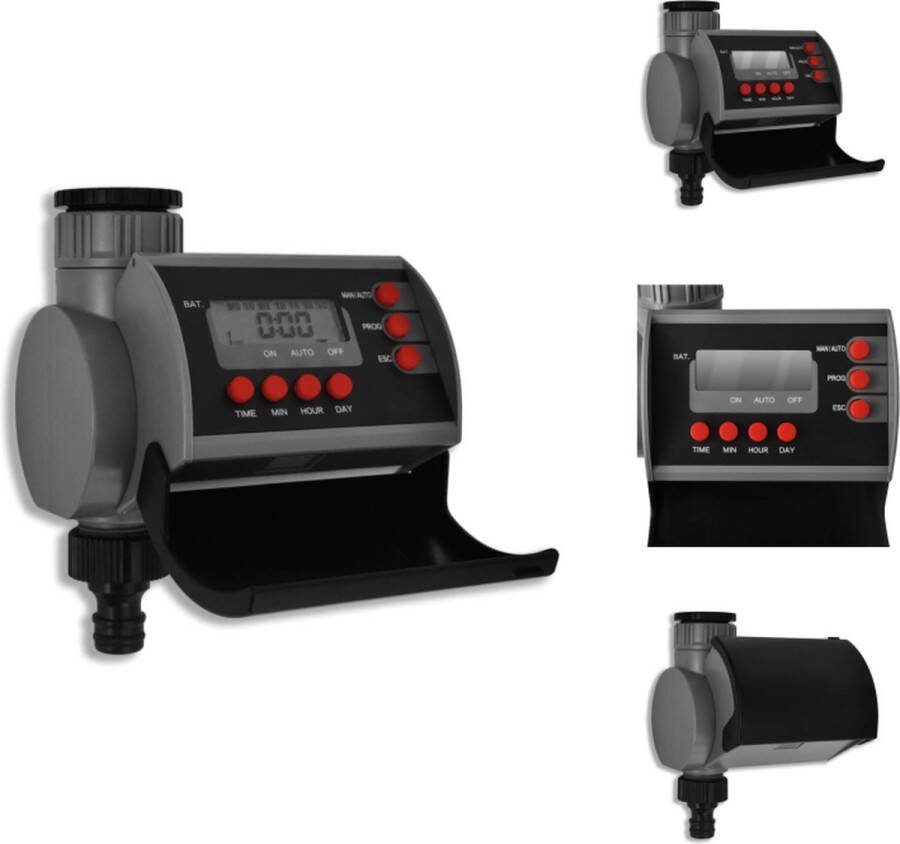 VidaXL Tijdklok Irrigatie 1 °C 21 °C Max 110 PSI ABS 1-72 uur 1-120 min 1-8 programmas Tuinsproeier