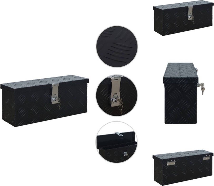 VidaXL Trailerbox Aluminium 485 x 140 x 200 mm Roestbestendig Gereedschapskoffer