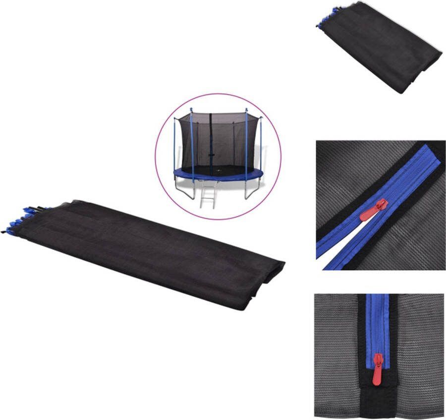 VidaXL Trampoline Veiligheidsnet 2.61 x 1.8 m zwart PE 3.05 m trampoline (sku- 142092) Trampolinebeschermhoes