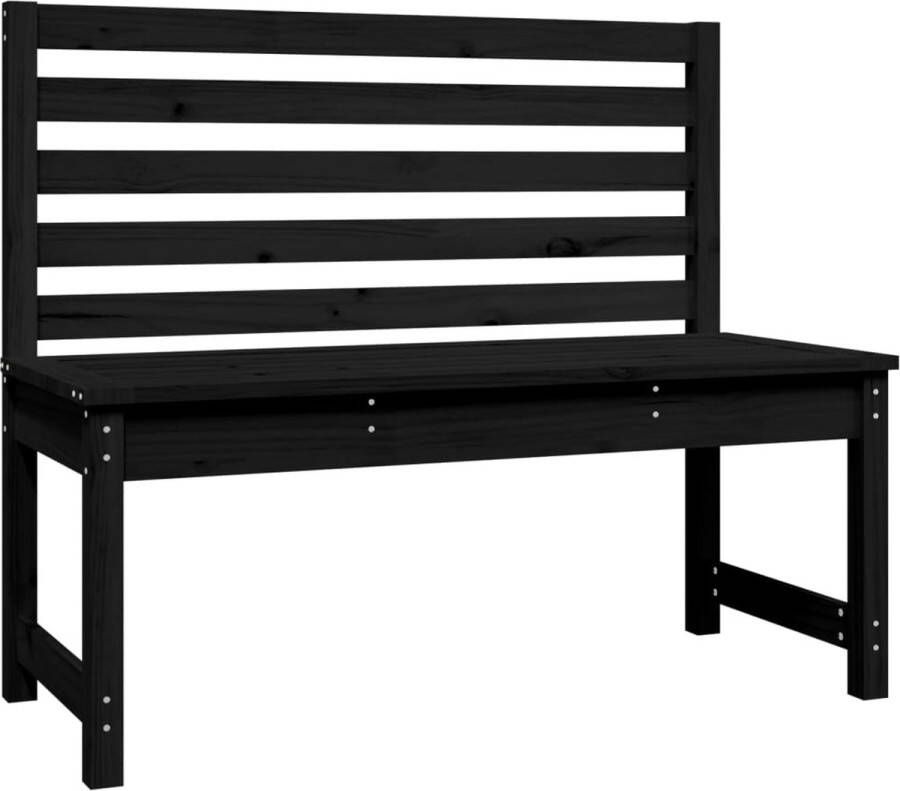 VIDAXL Tuinbank 1 Zwart 109 X 48 X 91.5 Cm Tuinbankje