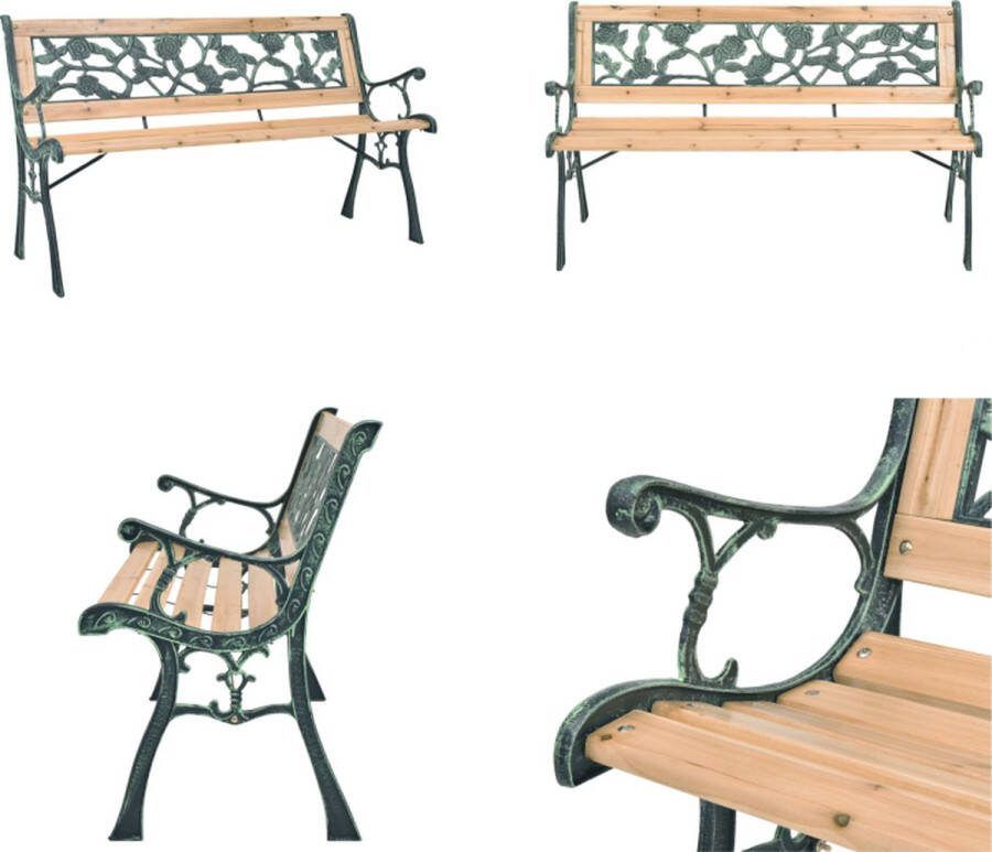 VidaXL Tuinbank 122 cm hout Tuinbank Tuinbanken Tuinbankje Tuinbankjes