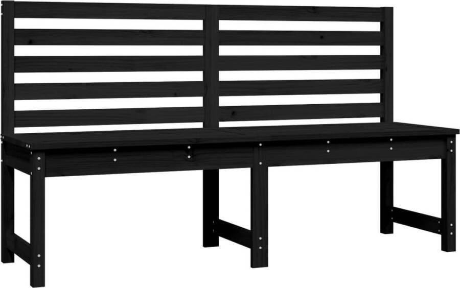 VIDAXL Tuinbank 1 Zwart 157.5 X 48 X 91.5 Cm Tuinbankje