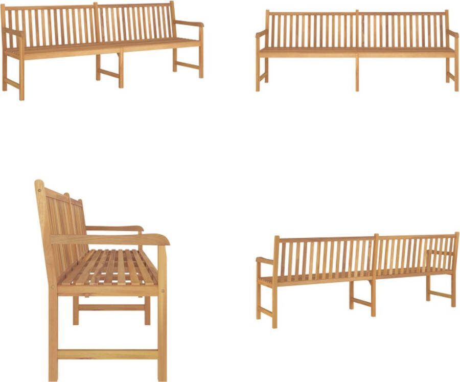 VidaXL Tuinbank 228 cm massief teakhout Tuinbank Tuinbanken Terrasbank Terrasbanken