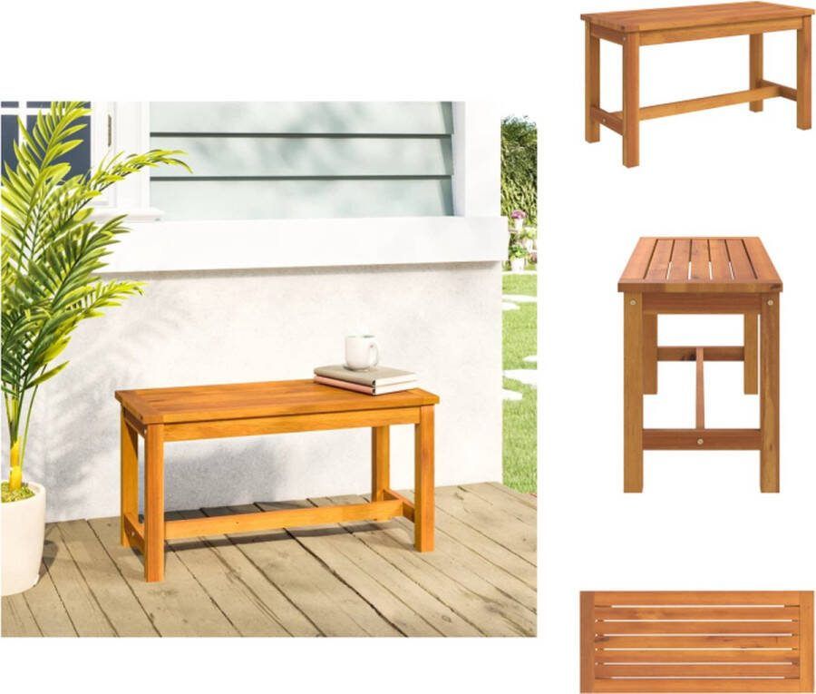 VidaXL tuinbank Acacia 80 x 35 x 45 cm Duurzaam acaciahout Stevig frame Tuinbank