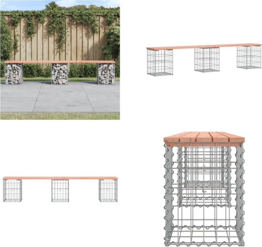 VidaXL -Tuinbank-schanskorfontwerp-203x31x42-cm-massief-douglashout Tuinbank Tuinbanken Buitenbank Parkbank