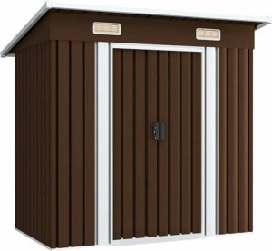 VidaXL Tuinberging 194x121x181 cm staal bruin
