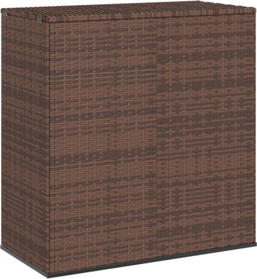 VidaXL -Tuinbox-100x49x103 5-cm-polyetheen-rattan-bruin