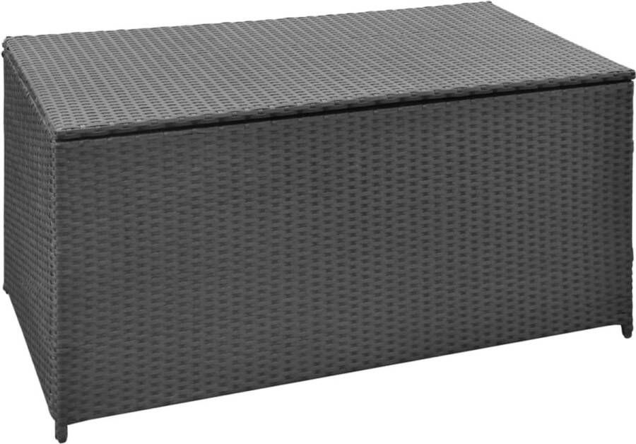 VidaXL -Tuinbox-120x50x60-cm-poly-rattan-zwart