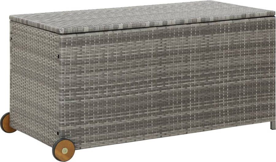 VidaXL -Tuinbox-120x65x61-cm-poly-rattan-lichtgrijs