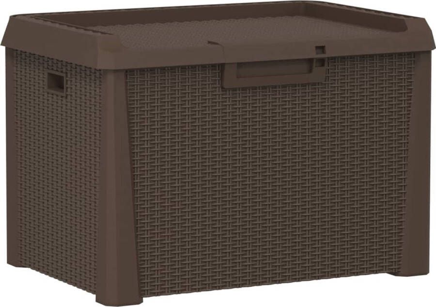 VidaXL -Tuinbox-125-L-polypropeen-bruin