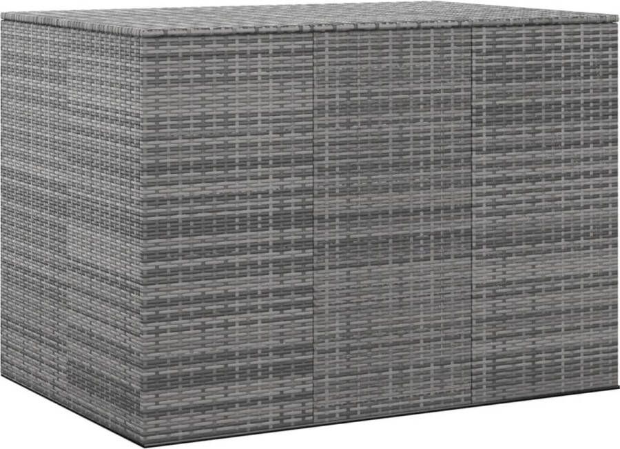 VidaXL -Tuinbox-145x100x103-cm-polyetheen-rattan-grijs