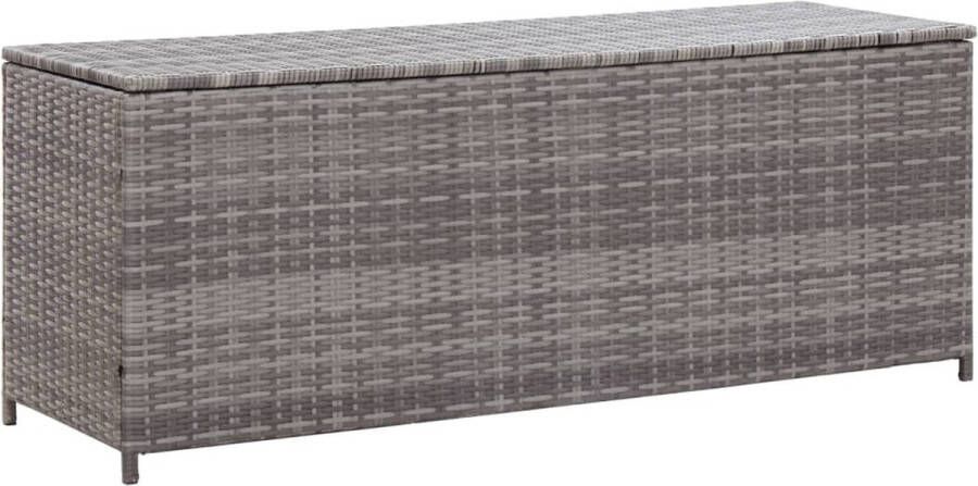 VidaXL -Tuinbox-150x50x60-cm-poly-rattan-grijs