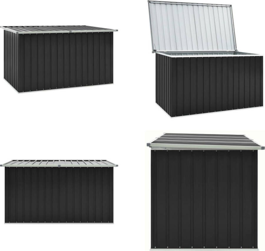 VidaXL Tuinbox 171x99x93 cm antraciet Opslagkist Opslagkisten Opslag Kist Opslag Kisten