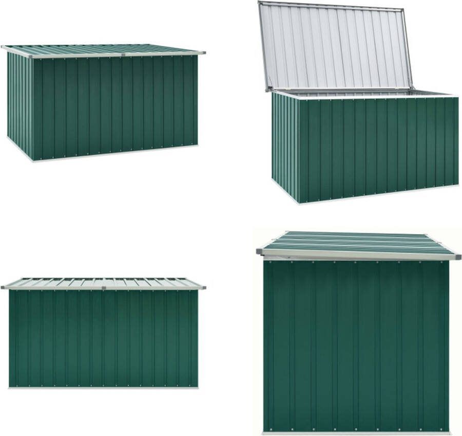 VidaXL Tuinbox 171x99x93 cm groen Opslagkist Opslagkisten Opslag Kist Opslag Kisten