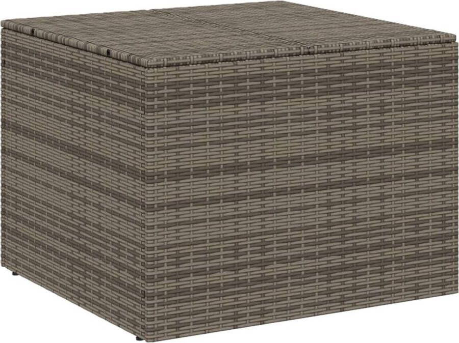 VidaXL Tuinbox 291 L poly rattan grijs
