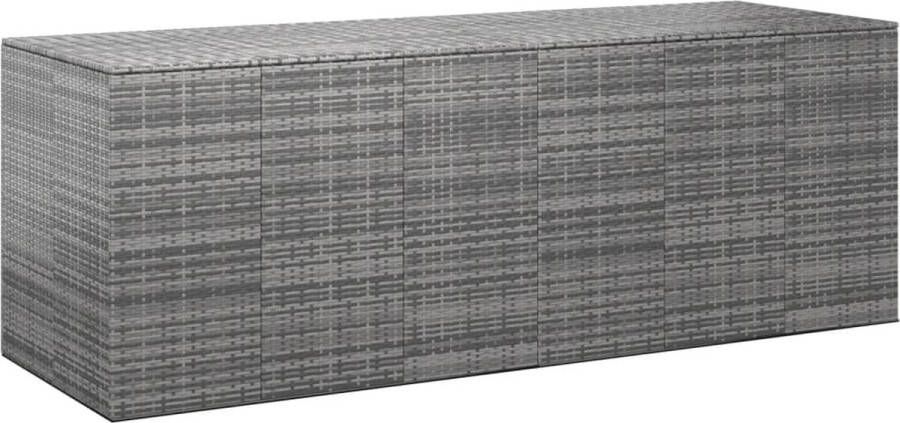 VidaXL -Tuinbox-291x100 5x104-cm-polyetheen-rattan-grijs