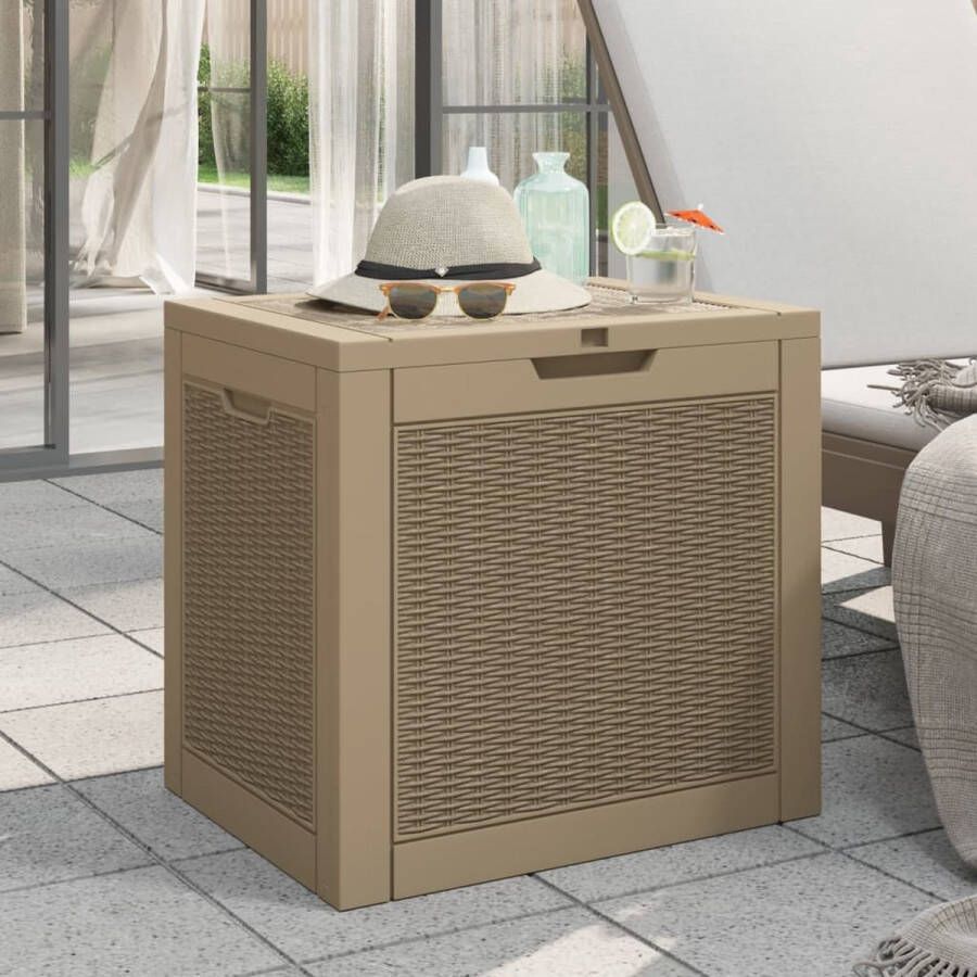 VidaXL -Tuinbox-55 5x43x53-cm-polypropeen-lichtbruin
