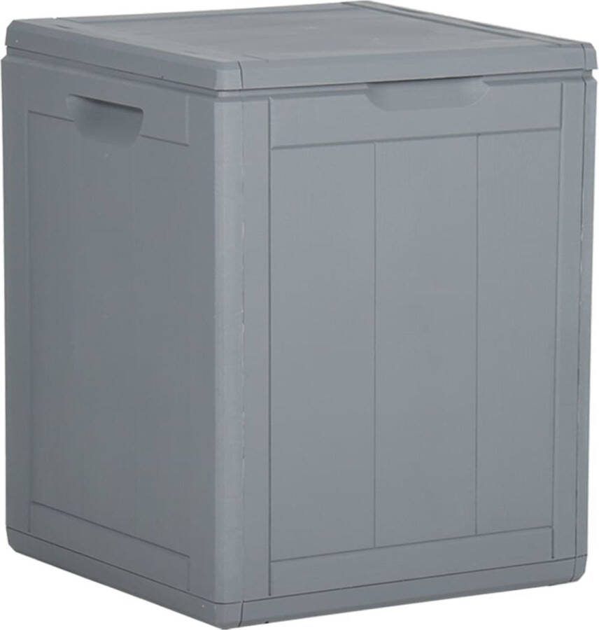 VidaXL -Tuinbox-90-L-PP-rattan-grijs