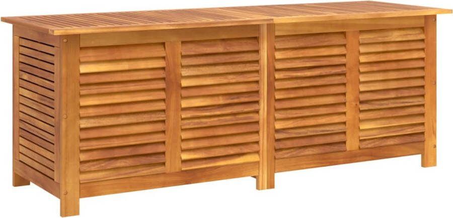 VidaXL Tuinbox met jaloezieën 150x50x56 cm massief acaciahout