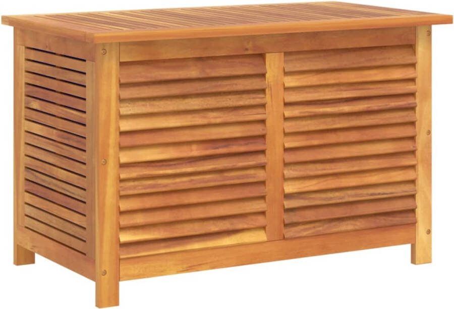 VidaXL Tuinbox met jaloezieën 90x50x56 cm massief acaciahout