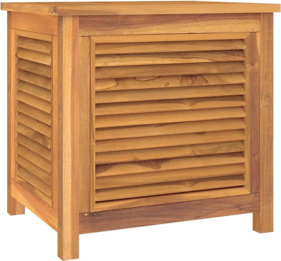 VidaXL -Tuinbox-met-zak-60x50x58-cm-massief-teakhout