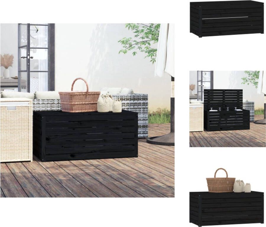VidaXL Tuinbox Opbergbox 101 x 50.5 x 46.5 cm Massief Grenenhout Opberger