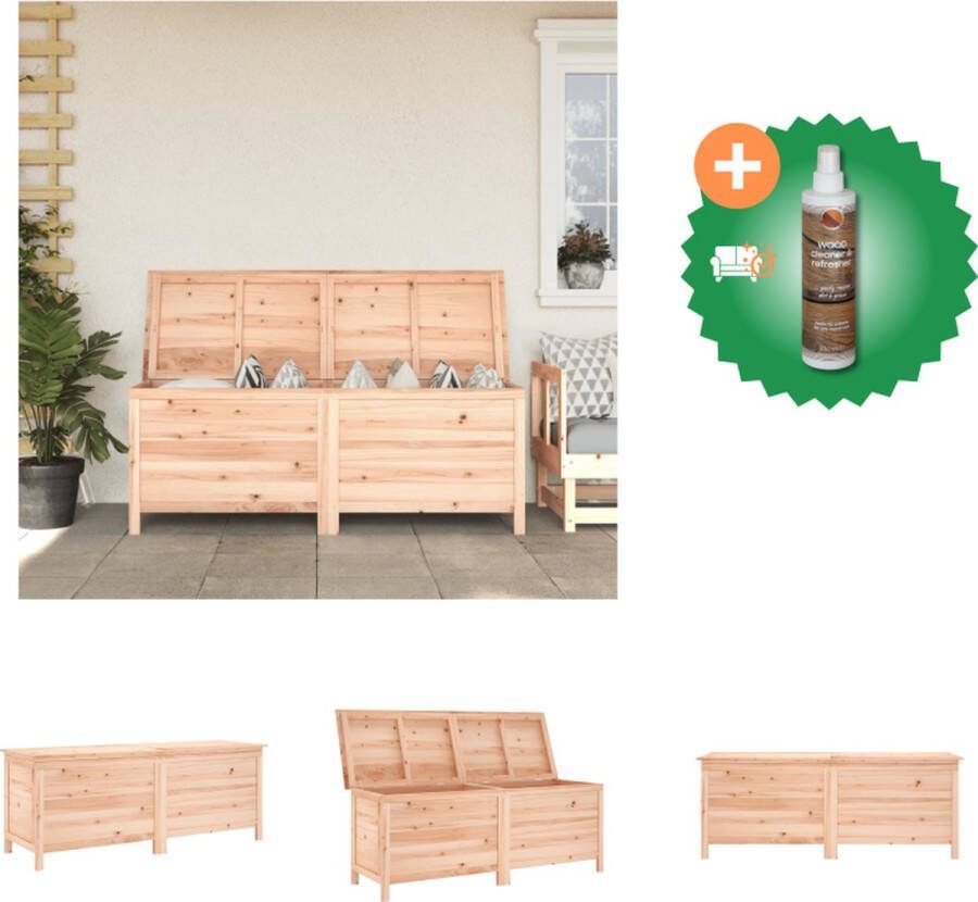 VidaXL Tuinbox Opbergbox 150 x 50 x 56.5 cm Massief vurenhout Opberger Inclusief Houtreiniger en verfrisser