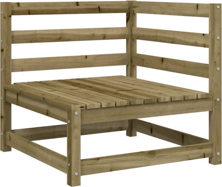VidaXL Tuinhoekbank 70x70x67 cm geïmpregneerd grenenhout