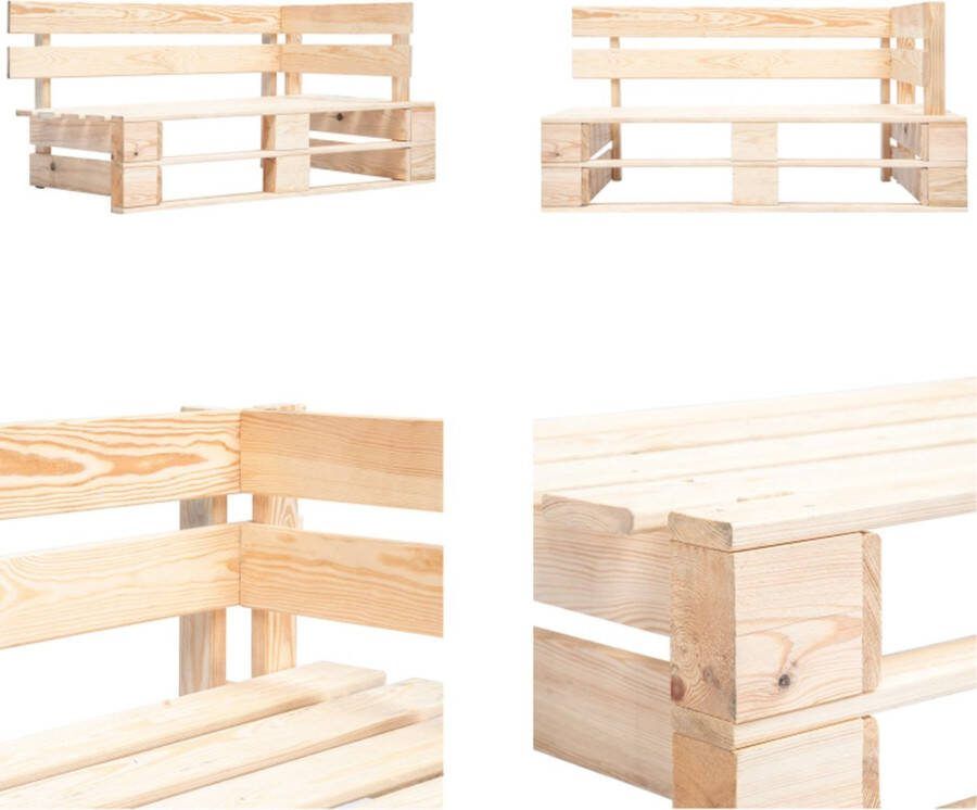 VidaXL Tuinhoekbank pallet hout Pallet Bank Pallet Banken Palletbank Palletbanken