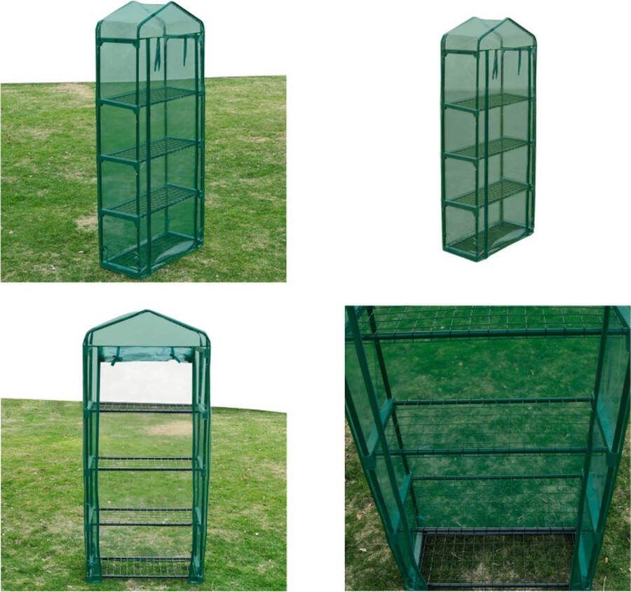 VidaXL Tuinkas met 4 schappen Tuinkas Tuinkassen Tuin Kas Tuin Kassen