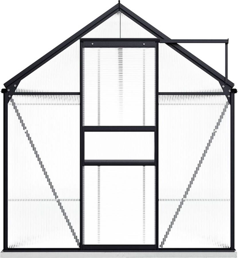 VidaXL Broeikas met basisframe 9 31 m³ aluminium antraciet VDXL_48220