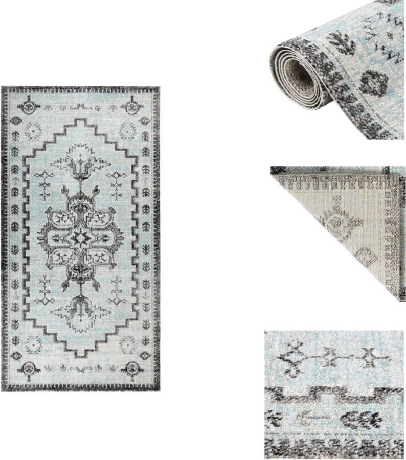 VidaXL Tuinkleed Groen Grijs 80 x 150 cm PP materiaal Weerbestendig Buitenkeuken