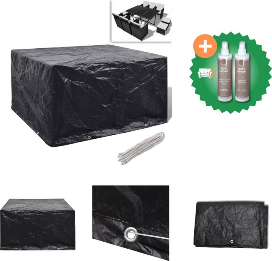 VidaXL Tuinmeubelhoes met 8 oogjes 172x113x73 cm Tuinmeubelhoes Inclusief Onderhoudsset