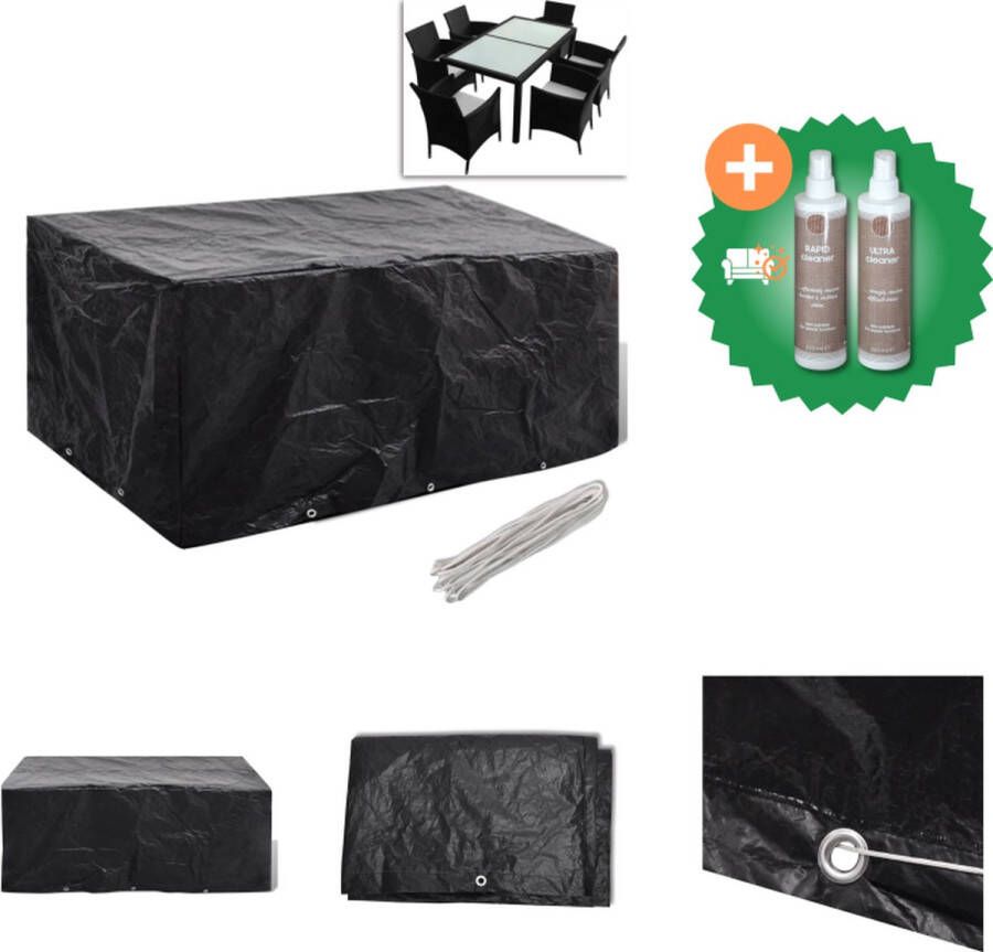 VidaXL Tuinmeubelhoes met 8 oogjes 240x140x90 cm Tuinmeubelhoes Inclusief Onderhoudsset