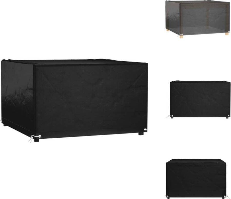 VidaXL Tuinmeubelhoes PE 125 x 125 x 75 cm Zwart Tuinmeubelhoes