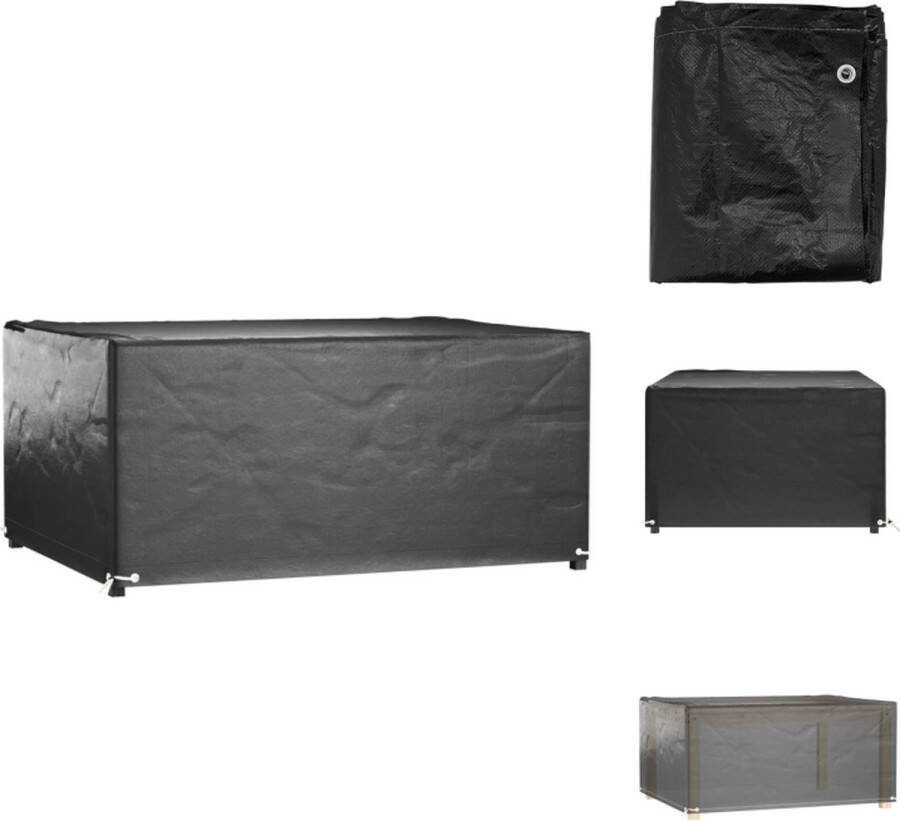 VidaXL Tuinmeubelhoes PE 160 x 120 x 75 cm Zwart Tuinmeubelhoes